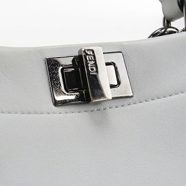Used Fendi Handbag Ladies Brand FENDI Peekaboo 2WAY 8BN244 Gray USDFE106589011
