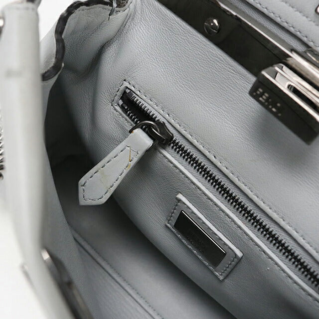 Used Fendi Handbag Ladies Brand FENDI Peekaboo 2WAY 8BN244 Gray USDFE106589011