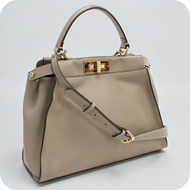 中古 フェンディ ハンドバッグ レディース ブランド FENDI ピーカブー 2WAY 8BN290 グレー USDFE107467011