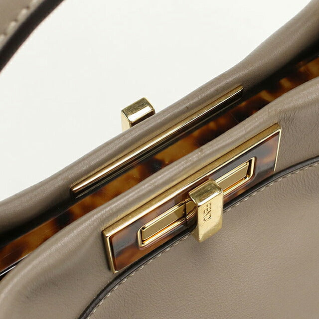 中古 フェンディ ハンドバッグ レディース ブランド FENDI ピーカブー 2WAY 8BN290 グレー USDFE107467011