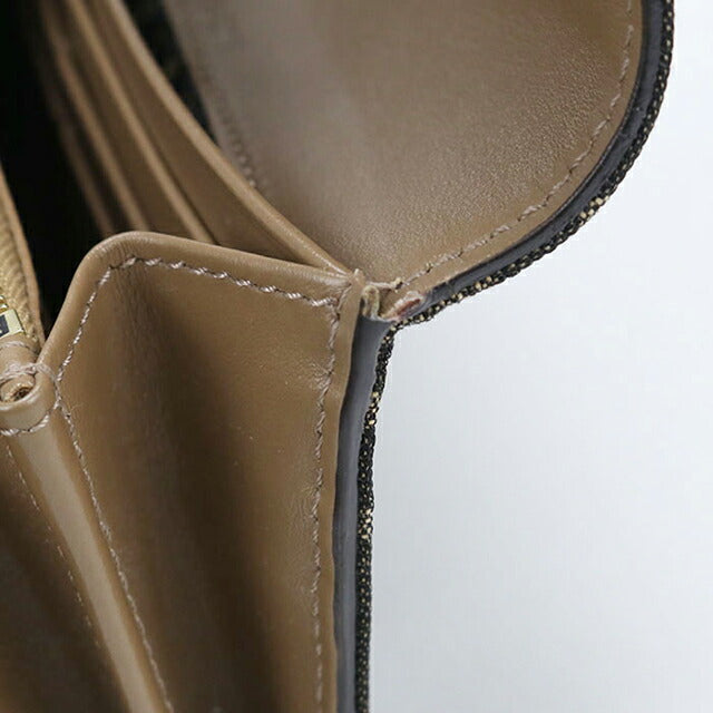 中古 フェンディ 長財布二折 レディース ブランド FENDI バゲット コンチネンタル財布 8M0251 A98P ブラウン USDFE108452011