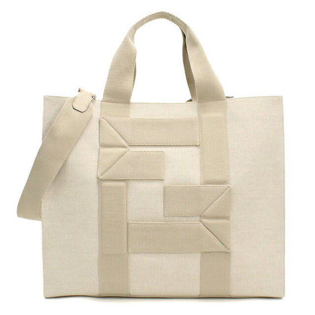 中古 フェンディ トートバッグ ユニセックス ブランド FENDI 2WAY 7VA558 ベージュ USDFE108679011