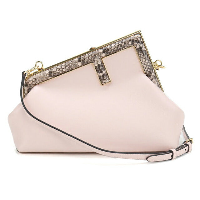二手芬迪 单肩包 女士品牌 FENDI First 小号 8BP129 粉色 USDFE111000011