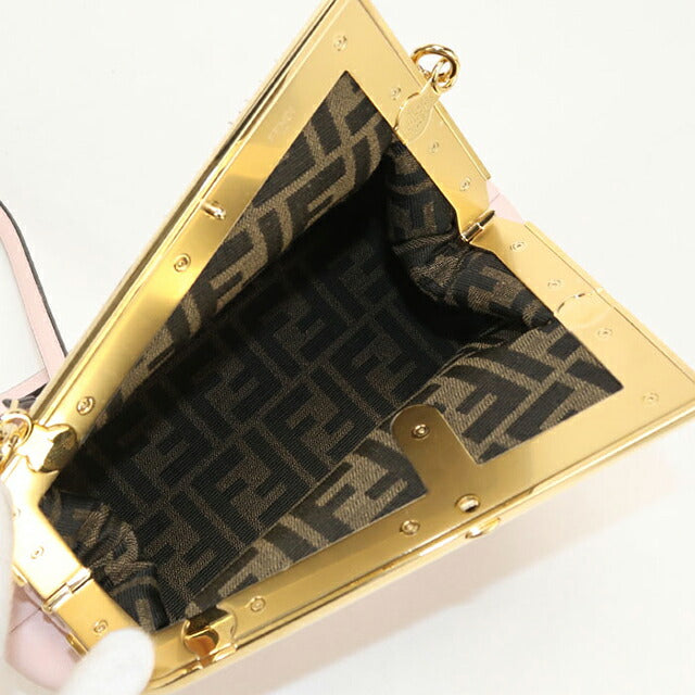 二手芬迪 单肩包 女士品牌 FENDI First 小号 8BP129 粉色 USDFE111000011