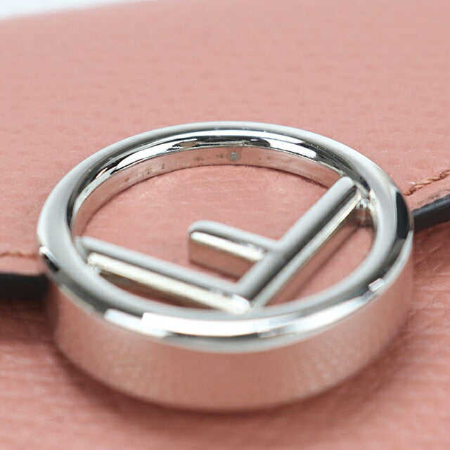 二手芬迪三折钱包三折钱包女士品牌FENDI F is Fendi 8M0395粉红色USDFE111085011