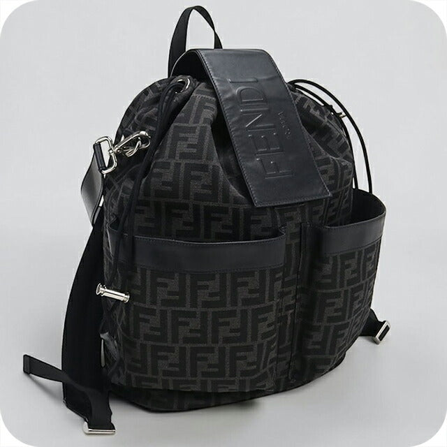 中古 フェンディ リュック メンズ ブランド FENDI FFジャガード