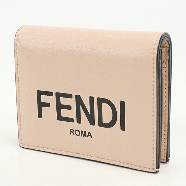 中古 フェンディ 二つ折り財布 二折財布 レディース ブランド FENDI フェンディ ローマ スモール 8M0420 ピンク USDFE112706011