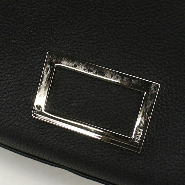 中古 フェンディ 斜め掛け ショルダーバッグ メンズ ブランド FENDI FFマグネットクラスプ ダブルバゲット 7VA649 ブラック USDFE112919011