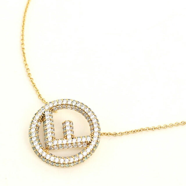 中古 フェンディ ネックレス レディース ブランド FENDI エフ イズ フェンディ 8AG760 ゴールド アクセサリー USDFE113760011