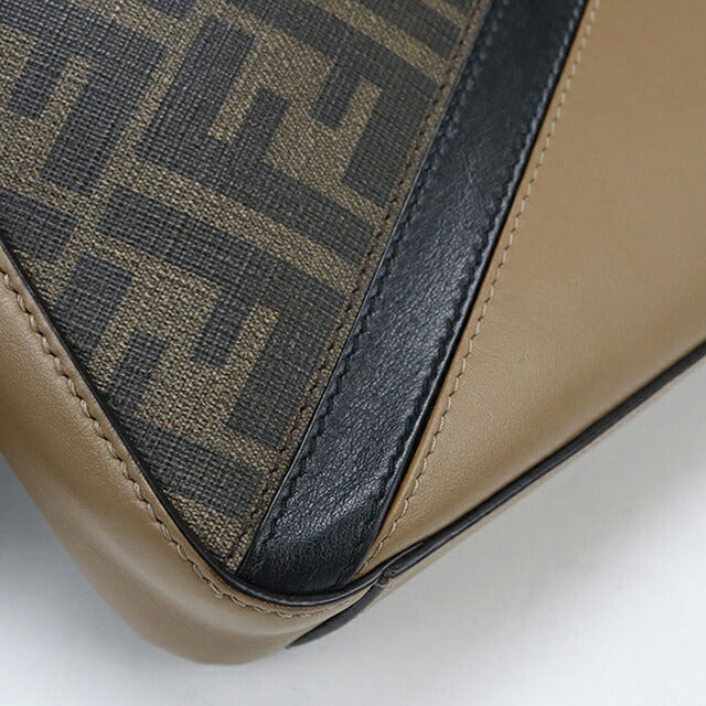 中古 フェンディ ショルダーバッグ メンズ ブランド FENDI ダイアゴナル カメラケース 7M0286 ブラウン USDFE114121011