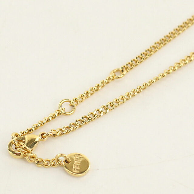 中古 フェンディ ネックレス レディース ブランド FENDI エフ イズ フェンディ ゴールド アクセサリー USDFE114182011