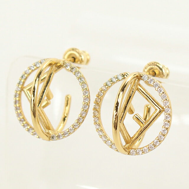 中古 フェンディ ピアス レディース ブランド FENDI エフ イズ フェンディ ゴールド アクセサリー USDFE114183011