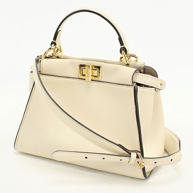 中古 フェンディ ハンドバッグ レディース ブランド FENDI ピーカブー 2WAY 8BN244 ホワイト USDFE114665011