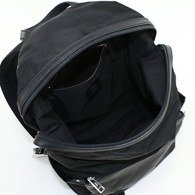 中古 フェンディ リュック メンズ ブランド FENDI バックパック 7VZ035 ブラック USDFE114741011