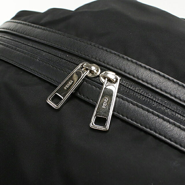 中古 フェンディ リュック メンズ ブランド FENDI バックパック 7VZ035 ブラック USDFE114741011