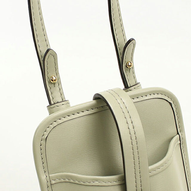 中古 フェンディ ショルダーバッグ ユニセックス ブランド FENDI オーロック フォンポーチ レザー 7AS131 グリーン USDFE114859011