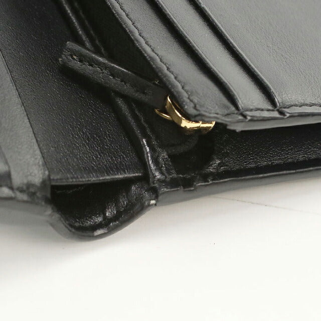 中古 フェンディ 二つ折り財布 二折財布 レディース ブランド FENDI フェンディ ローマ 8M0420 ブラック USDFE115229011