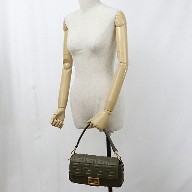 中古 フェンディ ハンドバッグ レディース ブランド FENDI バゲット 2WAY 8BR600 カーキ USDFE116455011