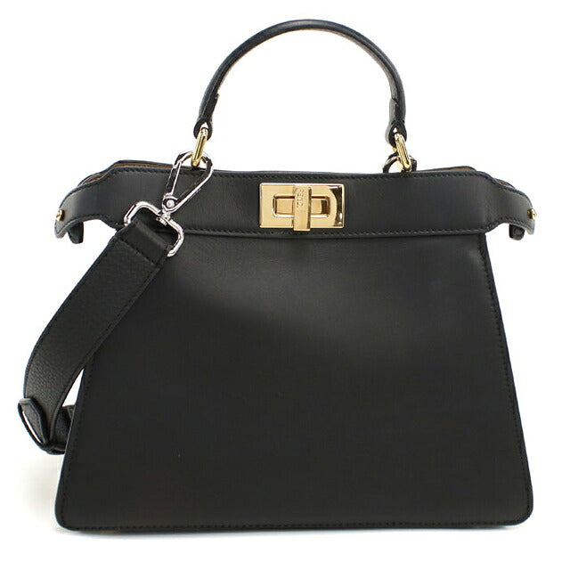 中古 フェンディ ハンドバッグ レディース ブランド FENDI ピーカブー 2WAY 8BN327 ブラック USDFE116743011