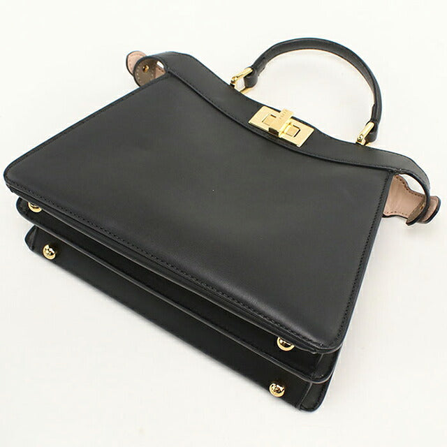 中古 フェンディ ハンドバッグ レディース ブランド FENDI ピーカブー 2WAY 8BN327 ブラック USDFE116743011