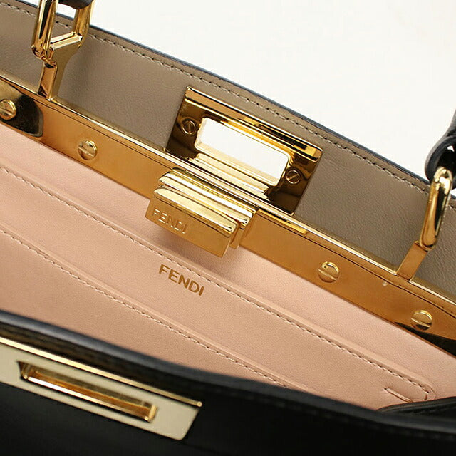 中古 フェンディ ハンドバッグ レディース ブランド FENDI ピーカブー 2WAY 8BN327 ブラック USDFE116743011