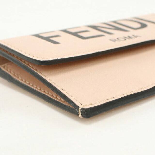 中古 フェンディ カードケース コンパクト レディース ブランド FENDI フェンディ ローマ 8M0423 ピンク USDFE117691011