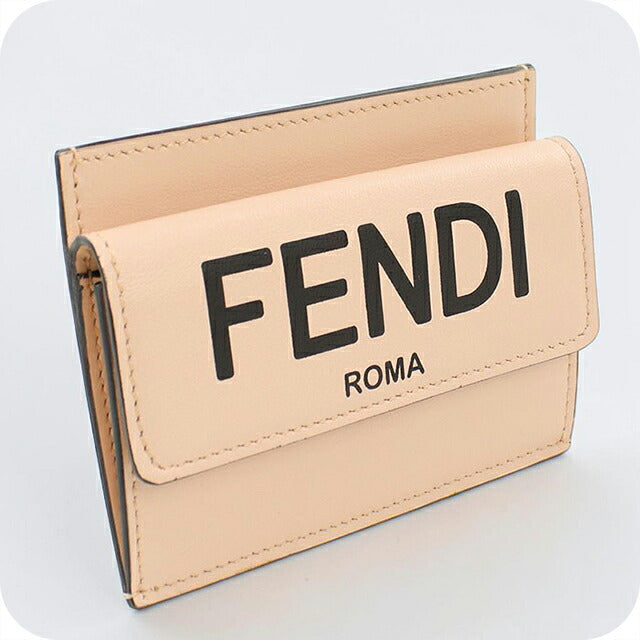 中古 フェンディ カードケース コンパクト レディース ブランド FENDI フェンディ ローマ 8M0423 ピンク USDFE117691011