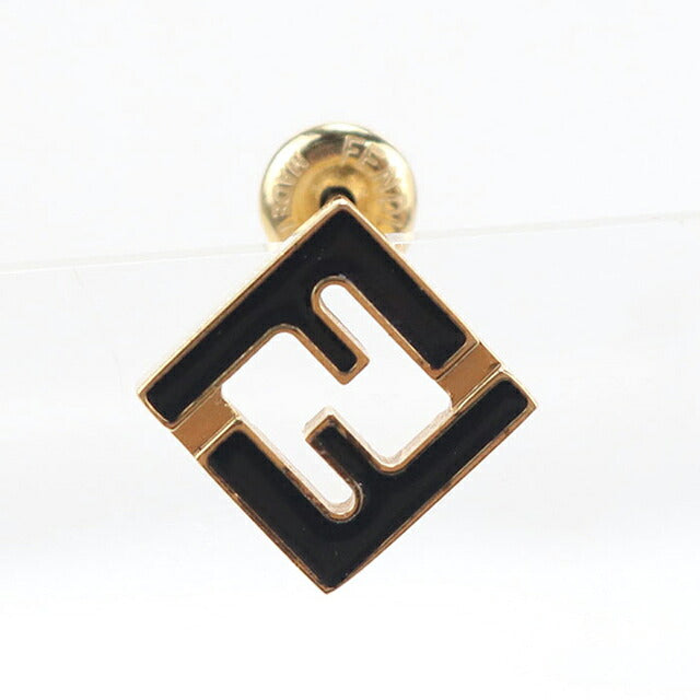 中古 フェンディ ピアス レディース ブランド FENDI フォーエバーフェンディ 8AK320 ブラック アクセサリー USDFE118392011