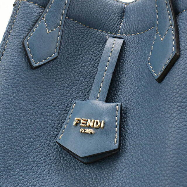 中古 フェンディ ショルダーバッグ レディース ブランド FENDI ズッカ オリガミ ミニ 8BS083 AUQ7 F1SKL ブルー USDFE119408011