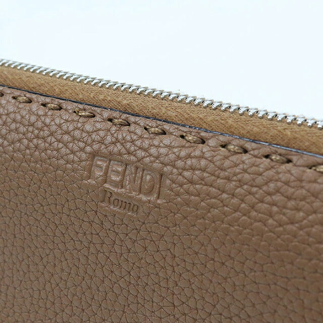 中古 フェンディ 長財布ラウンドファスナー レディース ブランド FENDI セレリア 8M0299 SFR ブラウン USDFE119433011