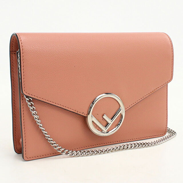 中古 フェンディ チェーンウォレット レディース ブランド FENDI エフ イズ フェンディ 8BS006 ピンク USDFE119456011