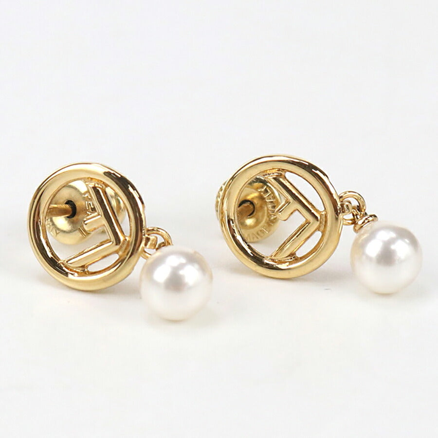 中古 フェンディ ピアス レディース ブランド FENDI エフ イズ フェンディ 8AH432 ゴールド アクセサリー USDFE96150011