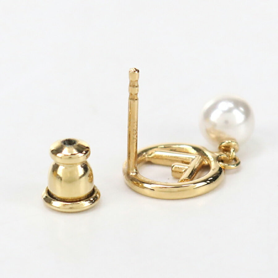 中古 フェンディ ピアス レディース ブランド FENDI エフ イズ フェンディ 8AH432 ゴールド アクセサリー USDFE96150011