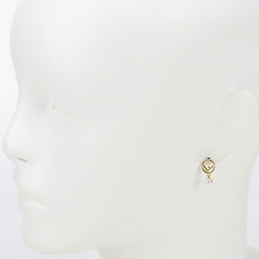 中古 フェンディ ピアス レディース ブランド FENDI エフ イズ フェンディ 8AH432 ゴールド アクセサリー USDFE96150011