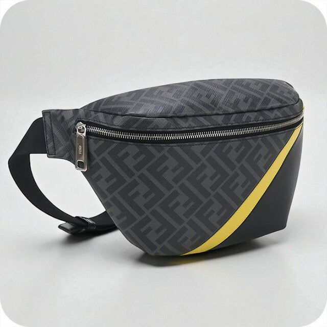 中古 フェンディ ボディバッグ メンズ ブランド FENDI ダイアゴナル  