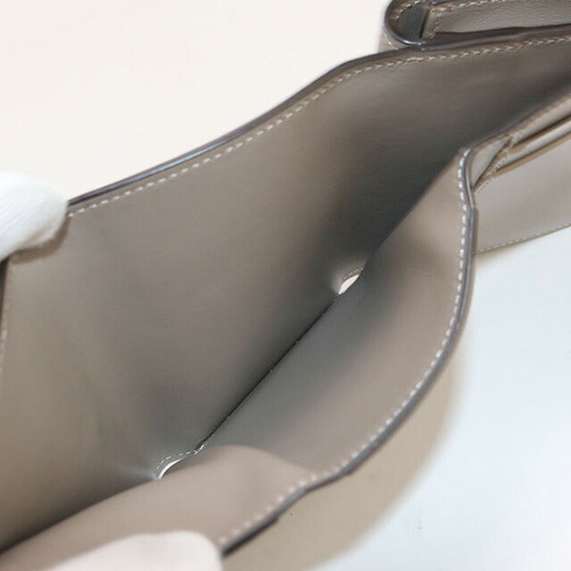中古 フェンディ 三折財布 レディース ブランド FENDI FFダイヤモンド レザー 8M0480 グレー 財布 USDFE97876011