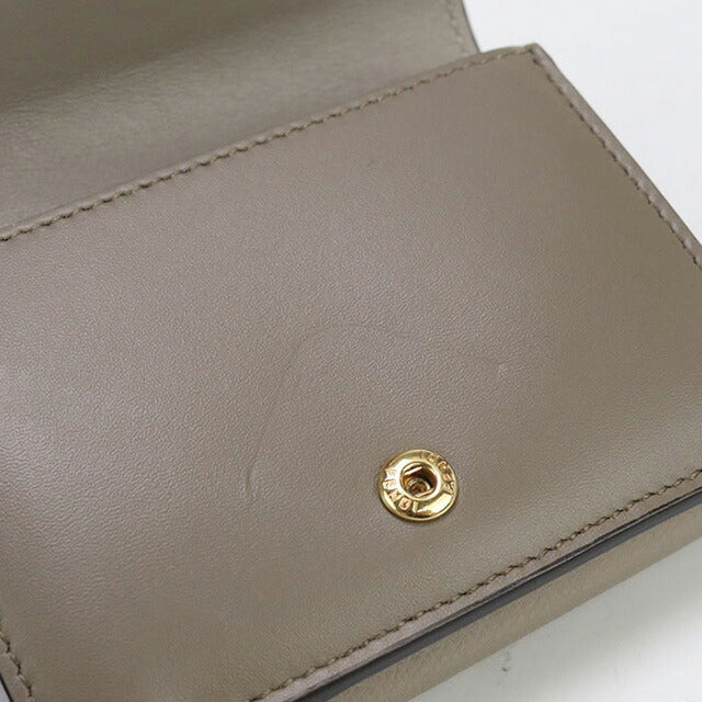 中古 フェンディ 三折財布 レディース ブランド FENDI FFダイヤモンド レザー 8M0480 グレー 財布 USDFE97876011