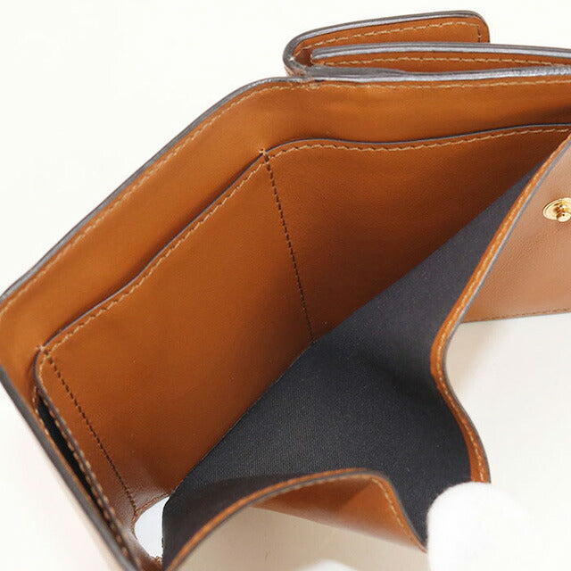 中古 フェンディ 三折財布 レディース ブランド FENDI レザー 8M0395 ブラウン 財布 USDFE98812011