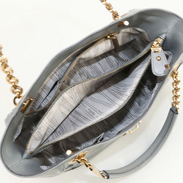 二手菲拉格慕手提包女士品牌FERRAGAMO Gancini链条21 B992灰色包USDFR102637011