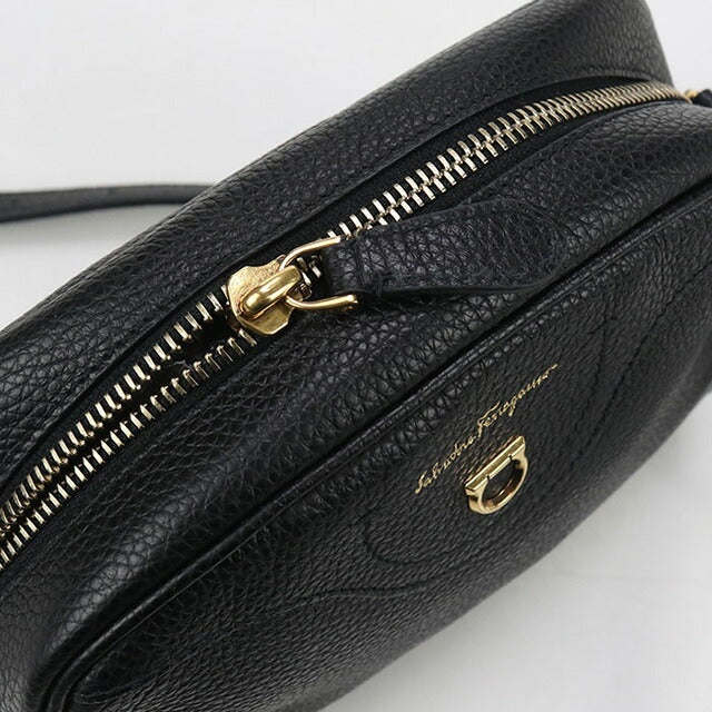 二手 Ferragamo 单肩包 女士品牌 FERRAGAMO Gancini 21 0411 黑色包 USDFR102897011