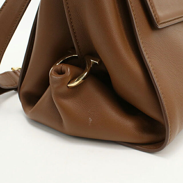 Used Ferragamo handbag ladies brand FERRAGAMO Gancini 2WAY 21 F606 brown bag USDFR103841011