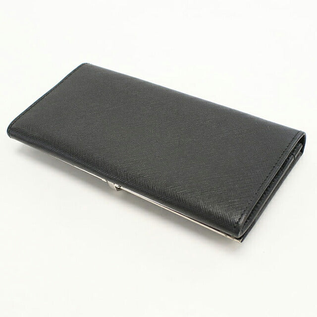 二手 Ferragamo 长钱包双折女士品牌 FERRAGAMO Gancini 22 4832 黑色钱包 USDFR103977011