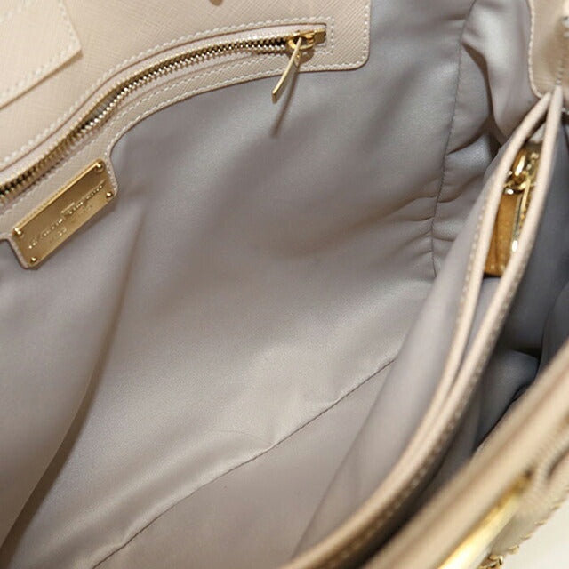 二手 Ferragamo 手提包女士品牌 FERRAGAMO 玫瑰丝带链 21 F561 米色包 USDFR105050011
