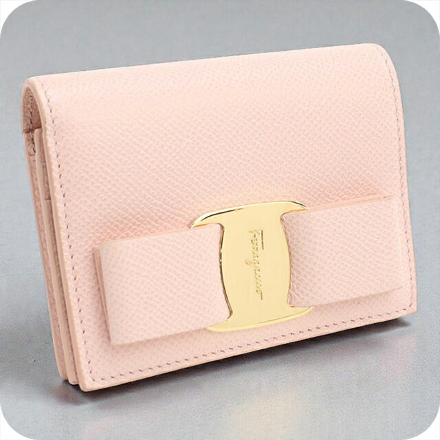 中古 フェラガモ 二折財布 レディース ブランド FERRAGAMO ヴァラ