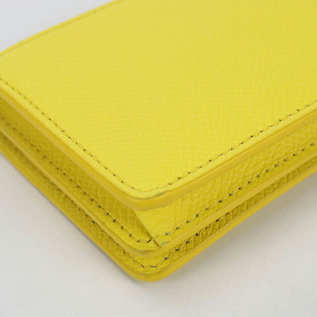 Used Ferragamo business card holder ladies brand FERRAGAMO Gancini 22 0371 yellow accessory USDFR106409011