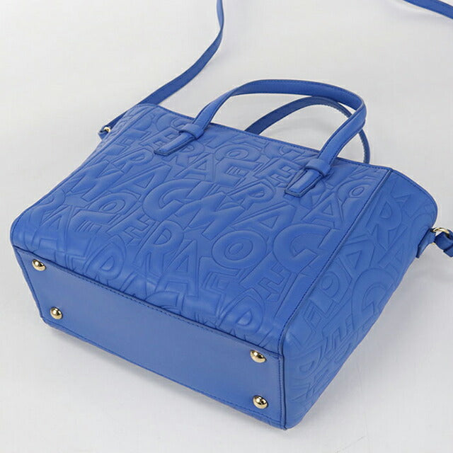 二手 Ferragamo 手提包女士品牌 FERRAGAMO 2WAY 21 F963 蓝色包 USDFR106420011
