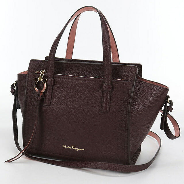 Used Ferragamo tote bag ladies brand FERRAGAMO Gancini 2WAY 21 F478 wine red bag USDFR107465011
