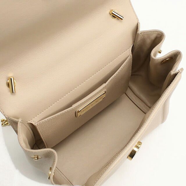 Used Ferragamo handbag ladies brand FERRAGAMO rose ribbon 2WAY 21 G646 beige bag USDFR107499011