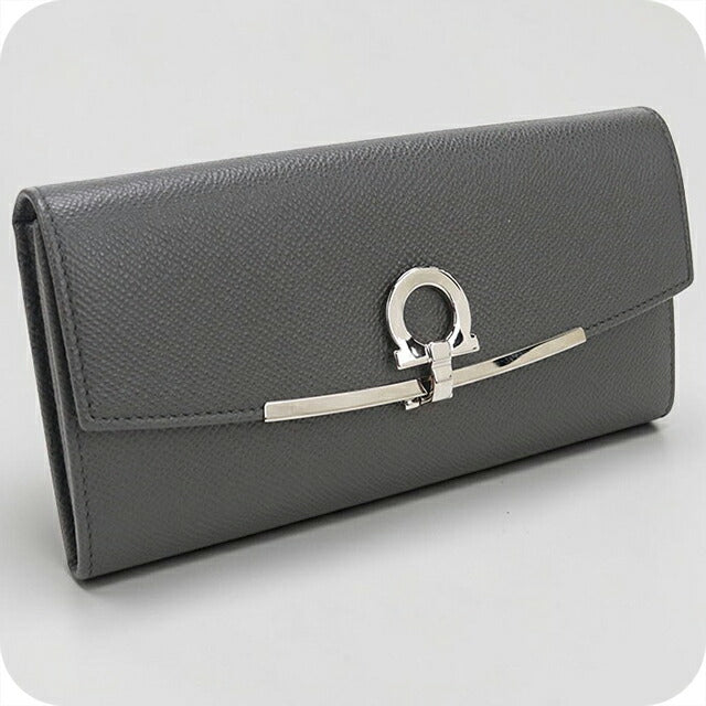 中古 フェラガモ 長財布二折 レディース ブランド FERRAGAMO 