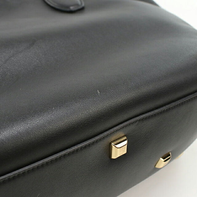 中古 フェラガモ トートバッグ レディース ブランド FERRAGAMO ガンチーニ 21 H655 ブラック USDFR111977011